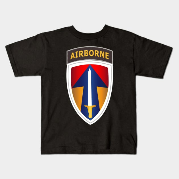 II Field Force w Airborne Tab LRRP Kids T-Shirt by twix123844